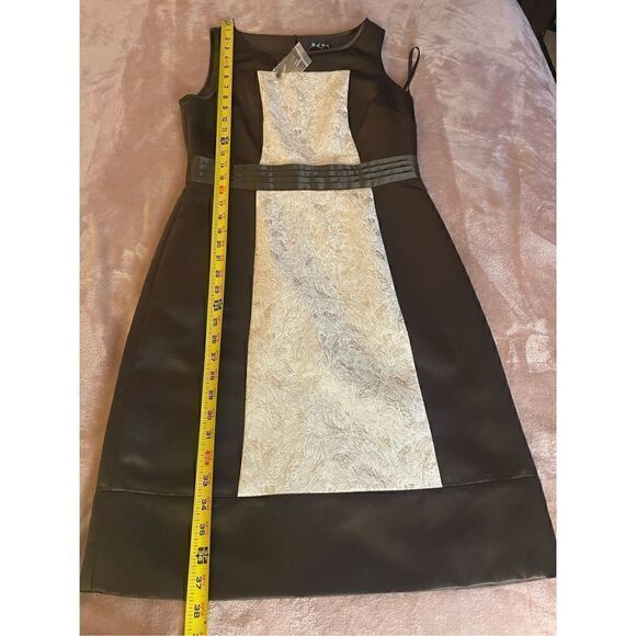 New BCBG Brown & Beige Sheath Dress Size S - Picture 11 of 13